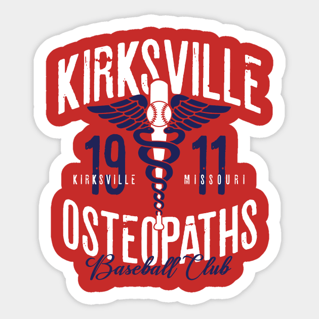 Kirksville Osteopaths Sticker by MindsparkCreative